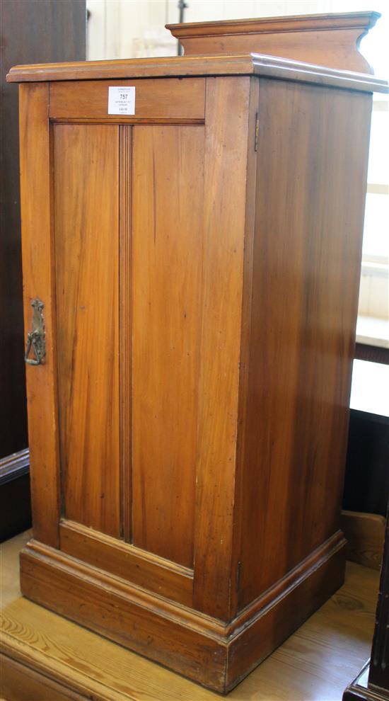 Satin walnut pot cupboard(-)